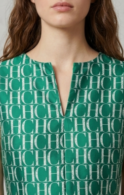 Vestido de Verano con Estampado Monograma de la Colección CH Carolina Herrera