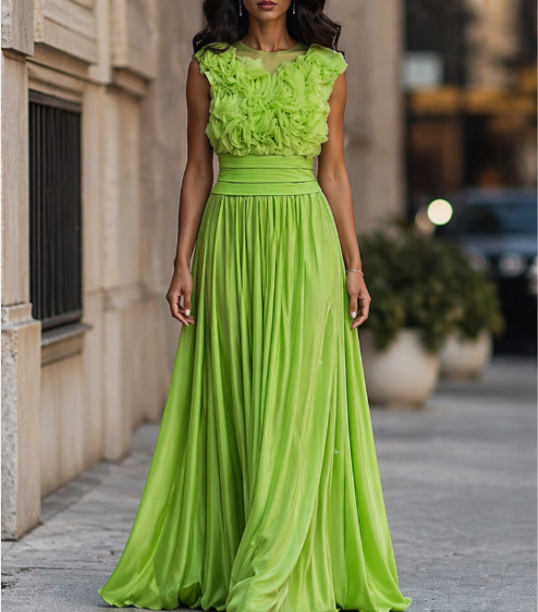 Vestido Esmeralda Bloom Elegance