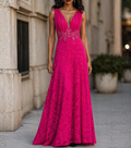 Vestido Fucsia Royal Lace