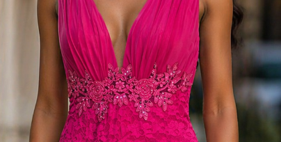 Vestido Fucsia Royal Lace
