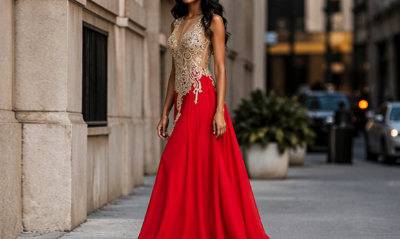 Vestido Rubí Éclat Couture