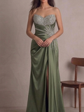 Vestido de Gala "Bosque Encantado" en Tul Bordado y Pedrería Grafito
