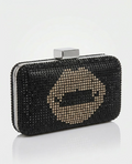Bolso Joya "Golden Lips" en Pedrería Bicolor