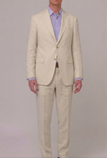 Traje Carolina Herrera en Tono Beige Arena de Corte Clásico