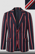 Americana El Ganso de Estilo "Rowing Blazer" con Raya Regimental