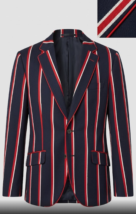 Americana El Ganso de Estilo "Rowing Blazer" con Raya Regimental