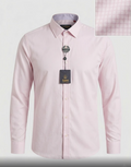 Camisa Formal TRM en Tono Rosa Pastel / Salmón Claro.