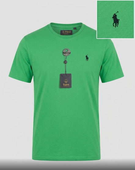 Camiseta Polo Ralph Lauren en Verde Kelly con Logo Bordado.