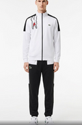 Chándal Lacoste Blanco y Negro con Diseño de Cocodrilo "Love