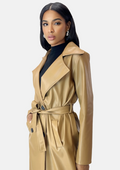 Carolina Herrera de Piel Sintética en Tono Camel / Beige Dorado.