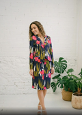 Traje de Dos Piezas Carolina Herrera con Estampado de Tulipanes y Lirios