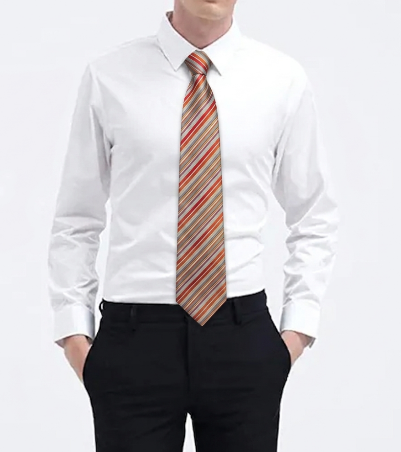 Corbata de Seda Paul Smith con Rayas Diagonales Multicolores.