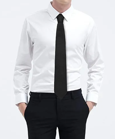 Corbata de Traje Negra Texturizada – Estilo Clásico y Atemporal.
