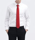 Corbata de Seda Jacquard Hermès – Patrón Geométrico en Rojo