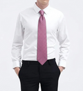 Corbata de Seda Texturizada con Micropatrón Rosa y Gris
